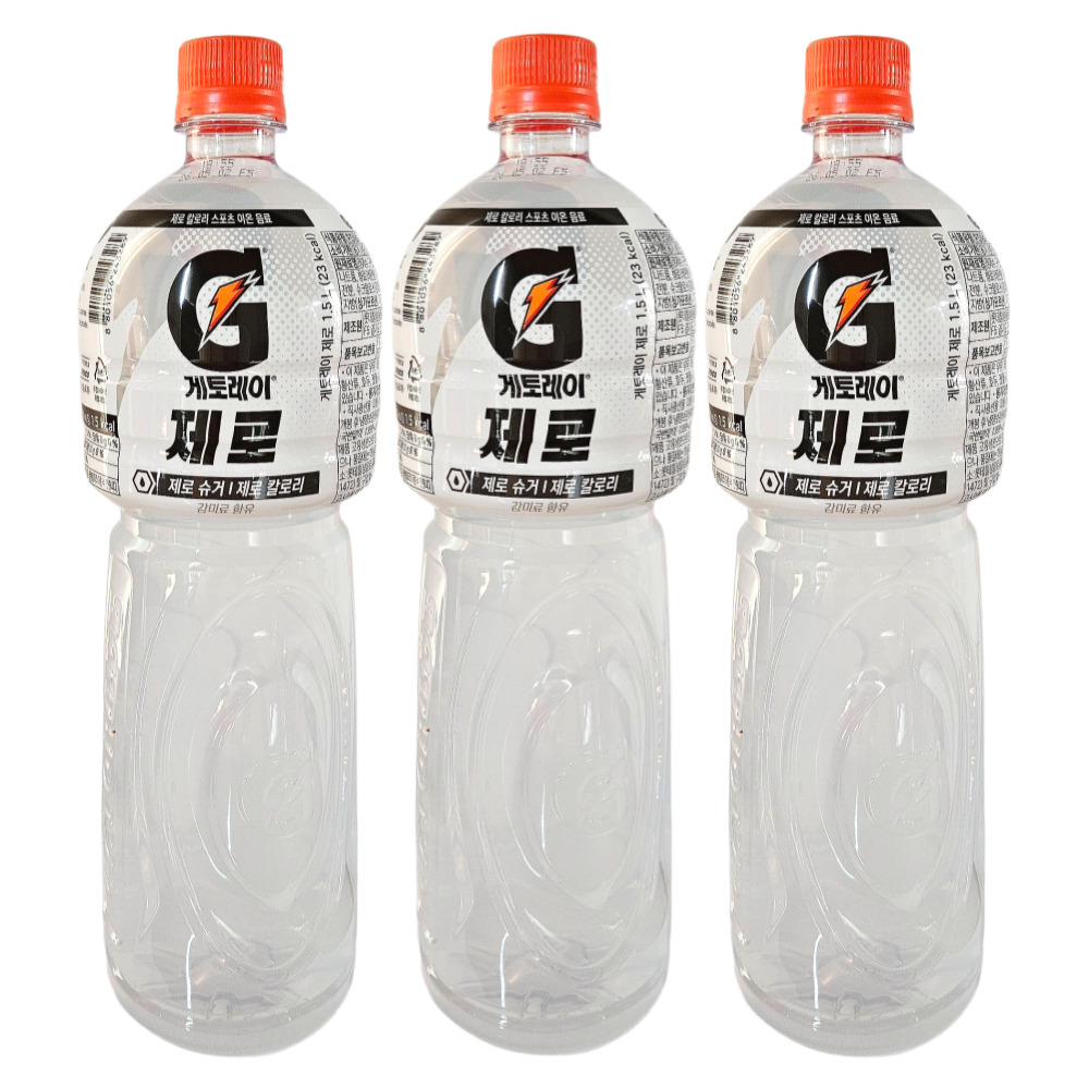 <b>게토레이</b> 제로 1.5L 12개 이온음료 스포츠음료