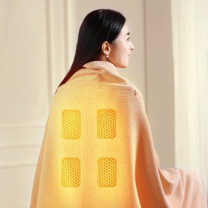 사무실 캠핑 전기 USB 그래핀 열선 온열 발열 망토 무릎 이불 어깨 담요