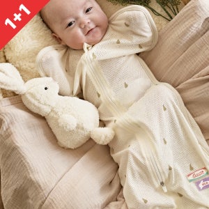 1개+1개 오우아스튜디오 사계절 신생아 스와들 업다운지퍼 밤부애플