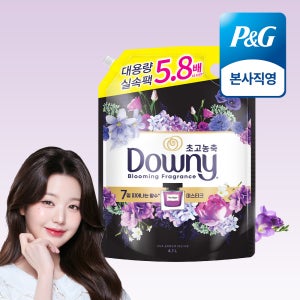 다우니 7일간 피어나는 향수 컬렉션 미스티크 초고농축 섬유유연제 리필 4.1L 1개