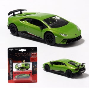 마이스토 1:64 스피드 아이콘 람보르기니 우라칸 퍼포만테 그린 다이캐스트 미니카 도어열림