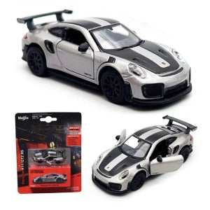 마이스토 1:64 스피드 아이콘 포르쉐 911 GT2 RS 실버 다이캐스트 미니카 도어열림