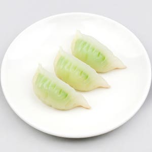 지짐 야채 만두 모형 8.1cm 음식모형 모조 식품 한식 요리 전시 장식 UR