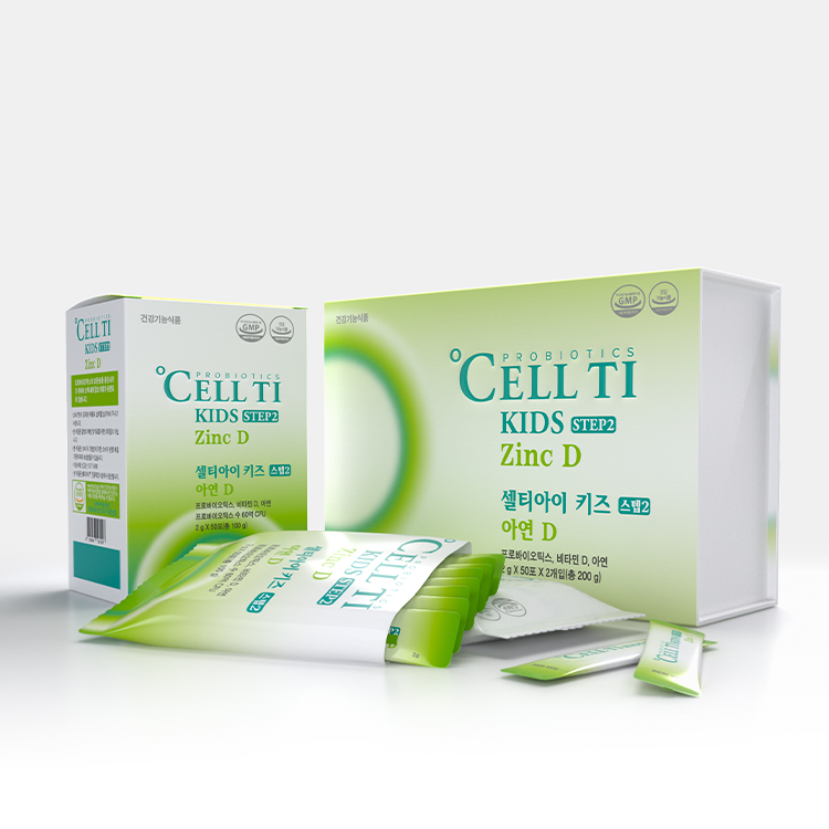 <b>셀티아이 키즈 스텝2</b> 아연 D 잘 누는 아이 맞춤 유산균 아연 비타민D 100포, 1개