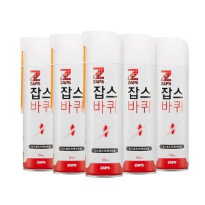국민 바퀴벌레약 NO1 잡스 울트라에어로솔 빈대 러브버그 해충약 500ml, 5개