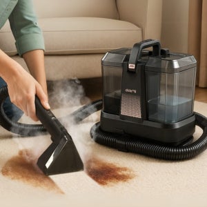 [디클] 원샷클린 스팀 습식청소기 패브릭 쇼파 카페트 매트리스 침구 물흡입 집먼지 진드기 고온 살균