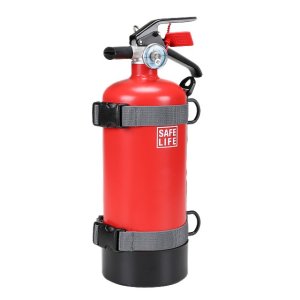 SAFELIFE 소화기 분말/차량겸용 레드 1.5KG 국산 Z15 카홀더 포함 매장전용 소화기
