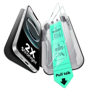 ESR 가이드 풀커버 강화유리 액정보호 필름 아이폰16e, 2매입