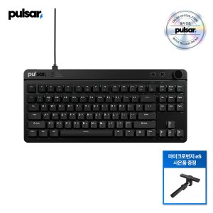 [공식인증점][번지증정] 펄사 XBOARD MS 기계식 게이밍 키보드 유선 블랙색상