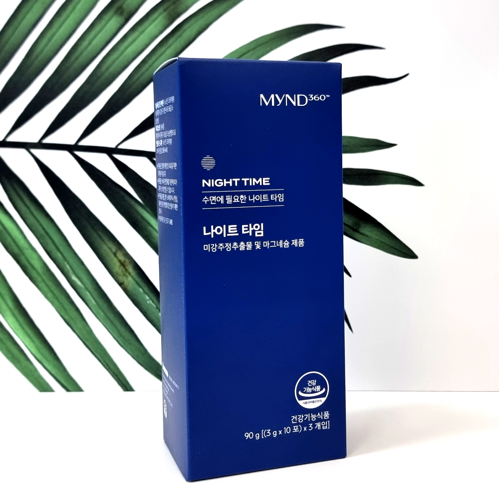 <b>뉴스킨</b> 마인드360 나이트 타임 90g MYND 미강정추출물 마그네슘 <b>수면</b>건강