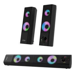 콕스 스피커 2채널 PC 사운드바 CSB60 북쉘프 분리형 하이브리드 컴퓨터 스피커