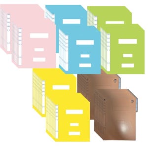 오피츄 A4 신학기준비 종이정부파일세트 100개입 컬러별20개