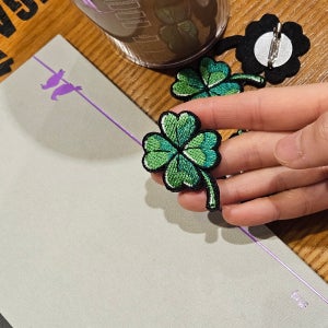 네잎클로버 자수뱃지 배지 와펜 패치 옷 의류 가방 모자 리폼 굿즈 커스텀 장식