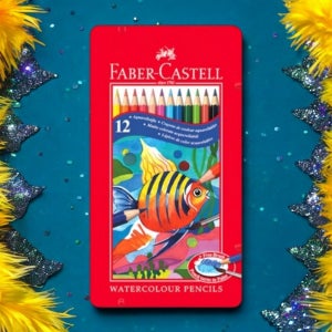 파버카스텔 색연필 틴수채 12색 색연필