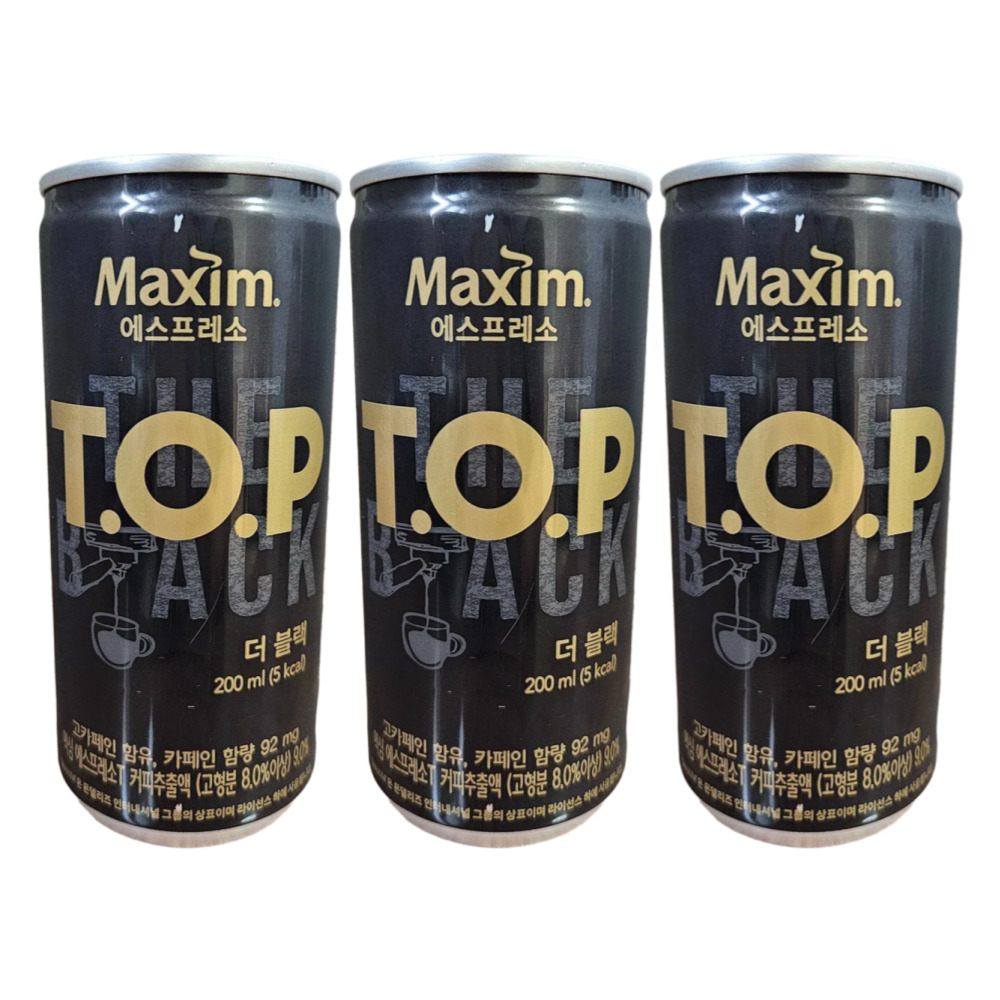 티오피 캔커피 미니캔 top: 더블랙