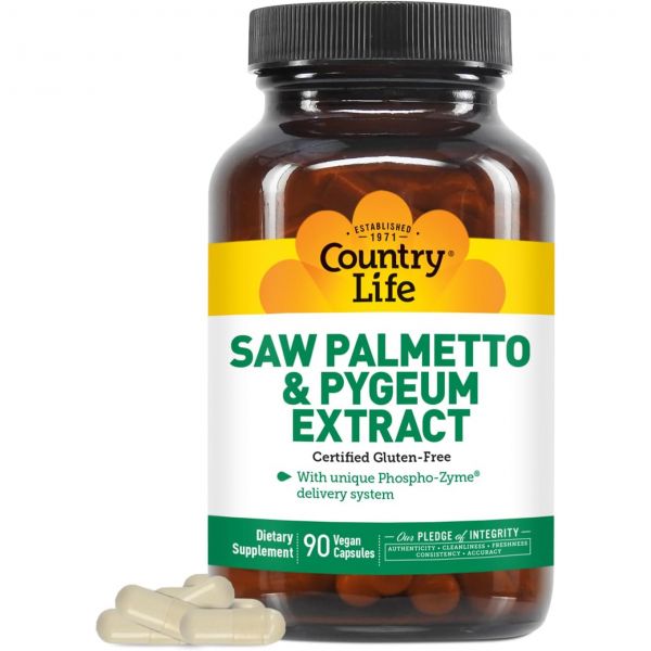 쏘팔메토 전립선 중년 남성 <b>컨트리 라이프 소 팔메토</b>와 피금 추출물 비건 캡슐 90개