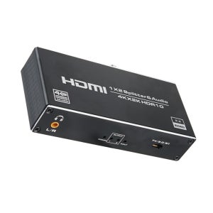 HDMI2.0B 4K 분배기 1:2 TV모니터연결 영상 동시출력 오디오추출 AOU956