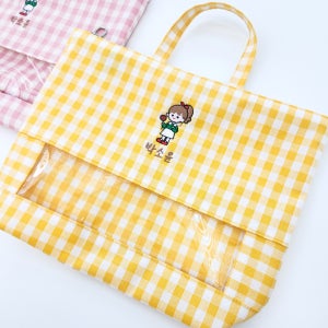 투명 방수파우치 어린이집 유치원 이름자수 양치컵 준비물 기저귀 식판 여벌옷 유모차 보조가방