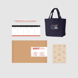 보킷 신입사원 친환경 웰컴키트 C (사탕수수 미니노트, 위클리플래너, 볼펜, 에코백)