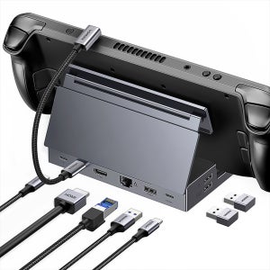 유그린 9in1 4K 60Hz HDMI 랜카드 10Gbps 1C 1A 멀티허브 스팀덱 도킹스테이션 CM800