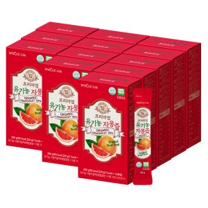 홀라이프 NFC 착즙 프리미엄 유기농 자몽즙 14포 280ml, 12개