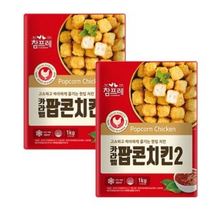 참프레 카라멜 팝콘치킨2 1kg x 2팩