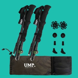 UMP(움프) 두랄루민 7075 접이식 경량 등산스틱 2개 1세트