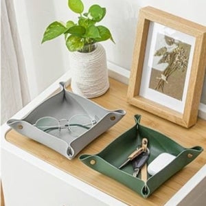 미니서랍함 화장대정리 가죽트레이 서랍정리트레이
