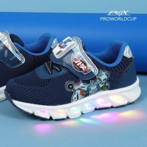 프로월드컵키즈 헬로카봇 디젤 라이팅 캐릭터 아동 운동화(BU)