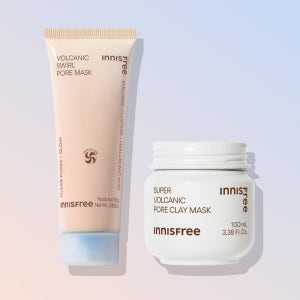 이니스프리 모공 2종세트 화산송이 모공 듀얼 마스크 110g + 수퍼 화산송이 모공 마스크 100mL