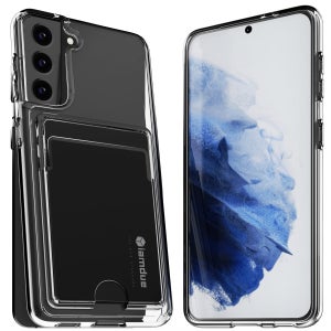 변색방지 카드 케이스 2장 수납 슬림 생폰 투명, 갤럭시S21 플러스