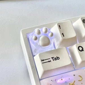 키보드 포인트 키캡 OEM 아티산 귀여운 발바닥 캐릭터 커스텀 레진 투명