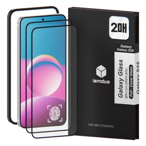 아이엠듀 풀커버 강화유리 액정보호필름 보호 필름 갤럭시S25 플러스, 2매입