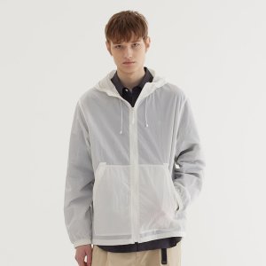 [커버낫]패커블 경량 윈드브레이커 자켓 White