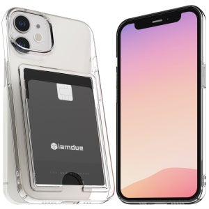 아이엠듀 변색방지 카드수납 케이스 2장 투명, 아이폰11