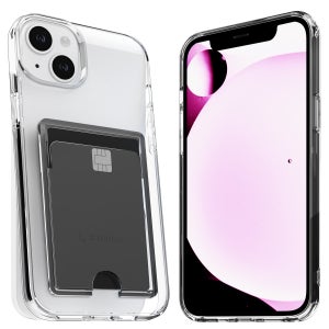 아이엠듀 변색방지 카드수납 케이스 2장 투명, 아이폰14 플러스