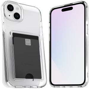 아이엠듀 변색방지 카드수납 케이스 2장 투명, 아이폰15