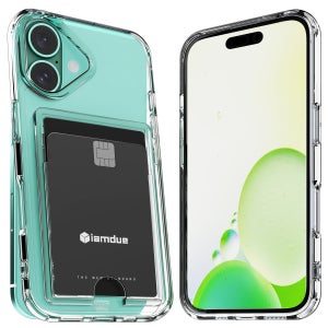 아이엠듀 변색방지 카드수납 케이스 2장 투명, 아이폰16