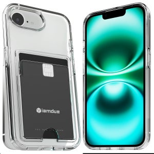 아이엠듀 변색방지 카드수납 케이스 2장 투명, 아이폰16E