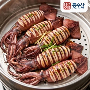통수산 채낚기 초코 오징어 1kg 10미내외 급속냉동 총알 통찜 녹진한 내장