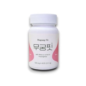 무궁핏 정 무궁화 평화 효능 식용 무궁화 500mg 45정