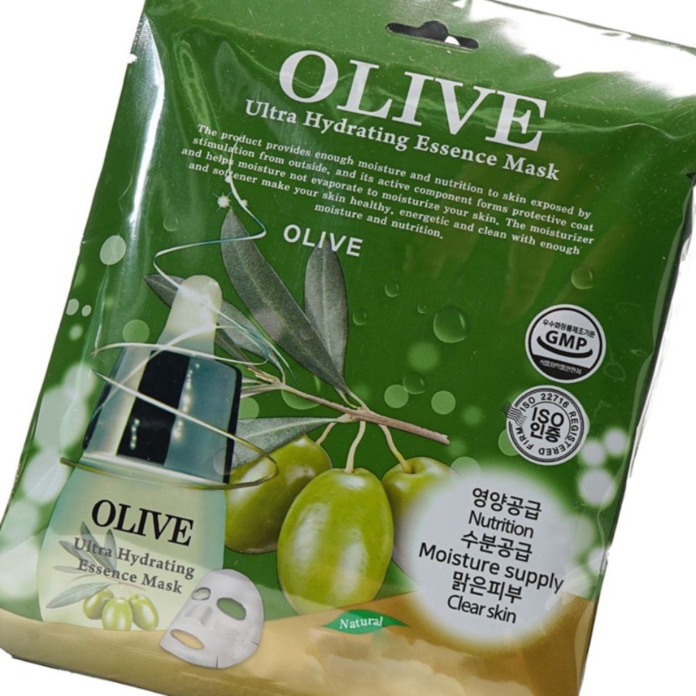피부에 편안함 선사는 에센스 <b>올리브</b> 마스크팩 10매 촉촉하고 윤기있게 <b>브이라인</b> 리프팅