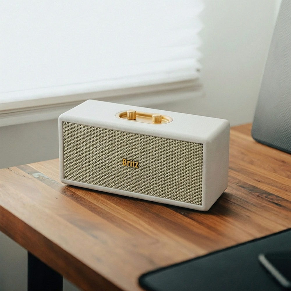 브리츠 블루투스 스피커 거실 스피커 무선 FM 라디오 미니 마이크
