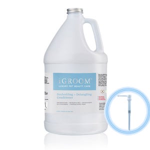[아이그룸] 디셰딩 디탱글링 컨디셔너 1gal 3.78L+샴푸 펌프 반려동물 털관리 천연성분