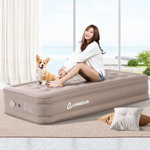 자동충전에어매트 메트 경량 공기침대 텐트 휴대용매트리스 패브릭 싱글