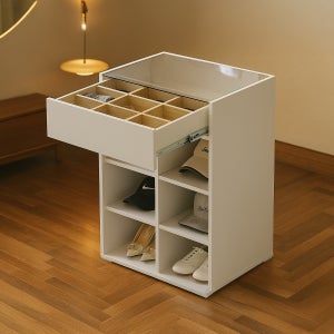 아일랜드서랍장 4단 드레스룸 서랍장 안방 악세사리장 선반 서랍장