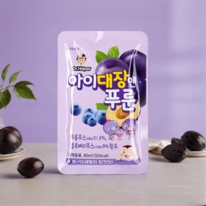 아기 변비 이유식 6개월 돌 유아 유기농 푸룬 주스 80ml 4개