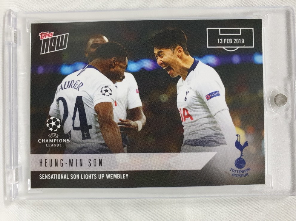 2018 TOPPS NOW 탑스 나우 손흥민 토트넘 핫스퍼 챔피언스 리그 축구 카드