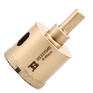 다이아몬드 융착코어 비트 40MM 홀쏘 타일 유리 홀소 대리석 화강암 포세린 홀커터