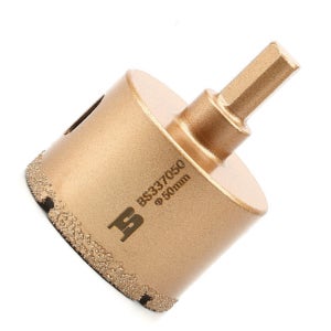 다이아몬드 융착코어 비트 50MM 홀쏘 타일 유리 홀소 대리석 화강암 포세린 홀커터